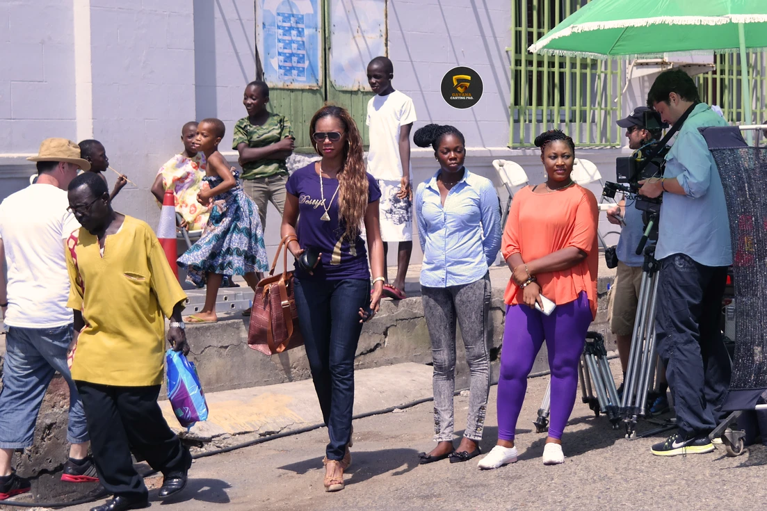 Casting coordinator managing talent on a production set