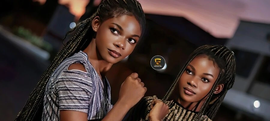 Beatiful Gavanaian Twins Posed with stunning attitude